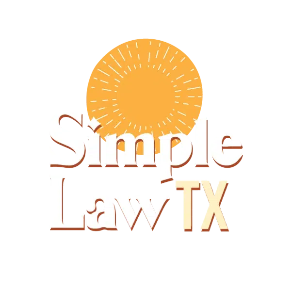 Simple Law TX Stacked Logo White